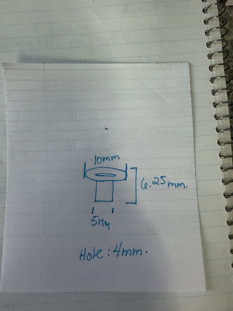 OEILLET #13511/2 (H: 6.25mm) BLANC SUR LAITON (1000)