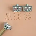[8132-00] Craftool® Standard Alphabet Sets, Tandy Leather.webp