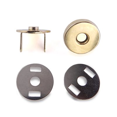 Magnetic Snaps for Handbags 3/4 Gold