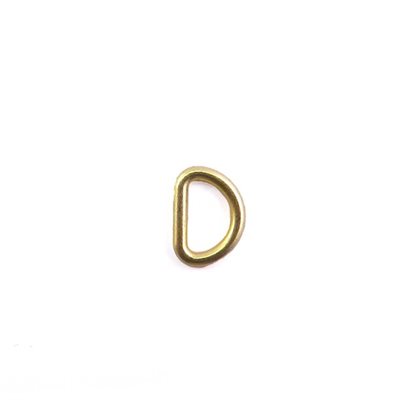 Anneau en D 3/8" Or soudé