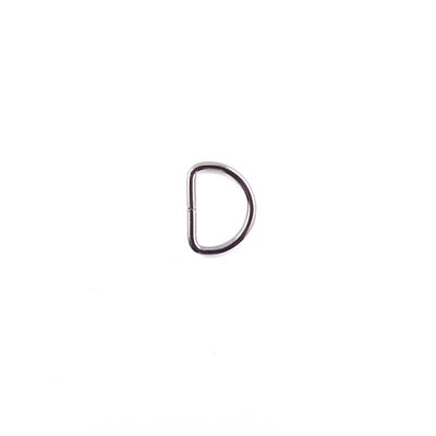 Anneau en D 5/8" nickel 14 gg