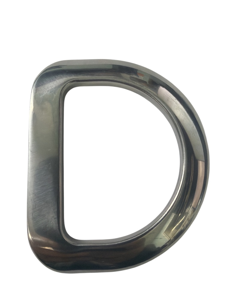 Beveled D-ring 2 stanless steel 