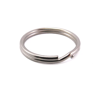 Anneau porte-clefs nickel 28mm 