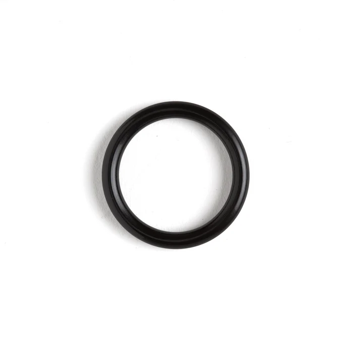 Anneau moulée, noir brillant 1". Tandy Leather