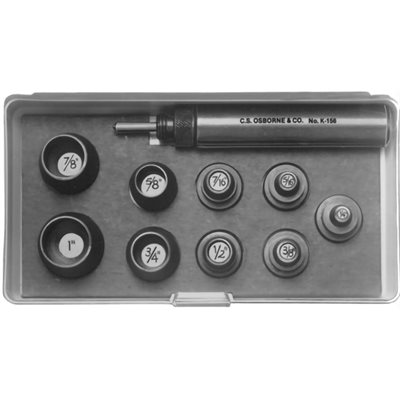 C.S. Osborne #K-156 Set of self-centering punches