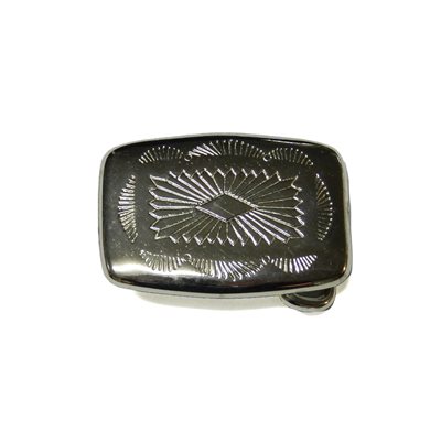 Boucle  1"1/8 ( 28mm)  nickel brillante. 