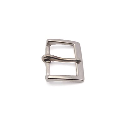 Boucle simple 1"1/8, nickel satiné. 