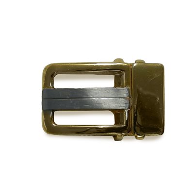 Boucle 1" deux tons nickel-or. 