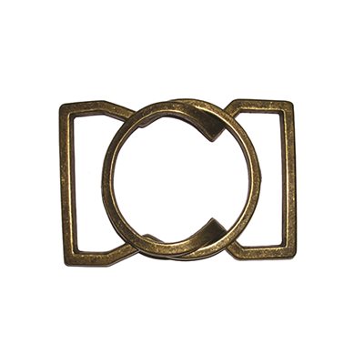 Boucle 1-3/4" (45mm) 2 parties Or antique