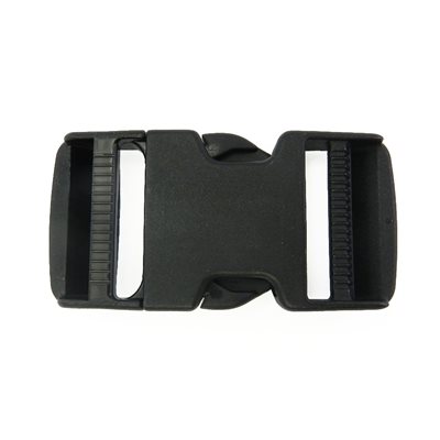 Boucle 1-1/2 Nylon ajustement Doublee, noir 