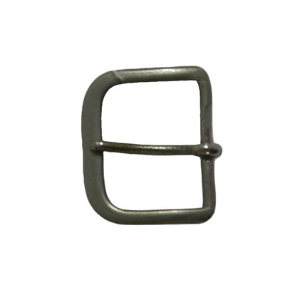 Boucle simple 1"1/4, antique-nickel forgée.