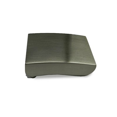 Boucle simple 1"1/4, nickel satiné.