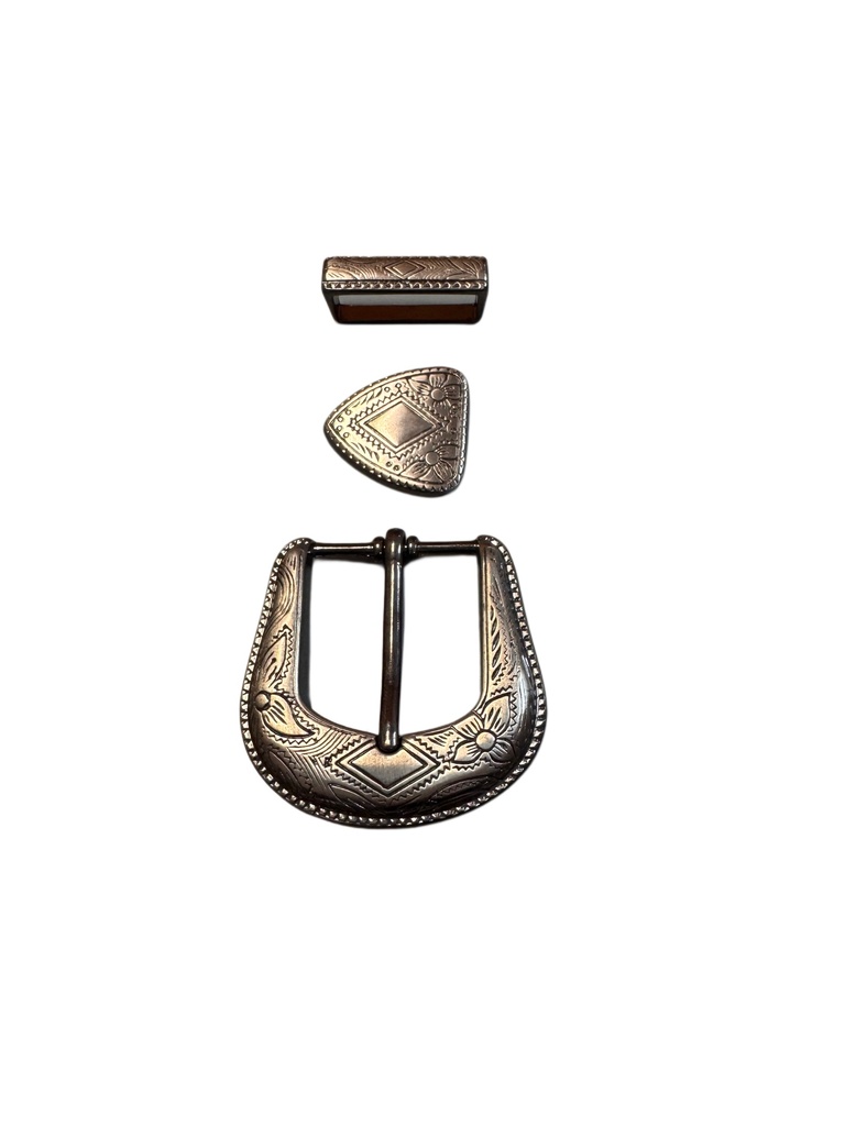 Buckle 11/8 antique nickel (3 parts) 