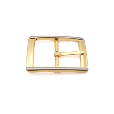 Boucle double 1"1/8 ( 28mm) , dorée. 