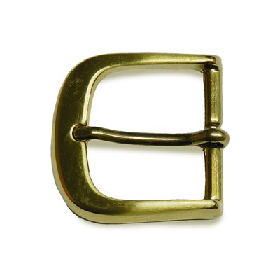 Boucle simple 1"1/8, dorée.  