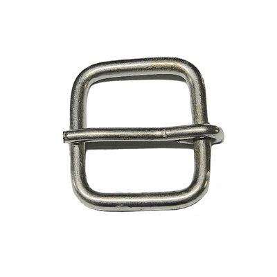 Boucle simple 1"5/8 (16mm), nickel.