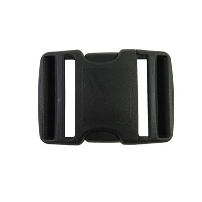 Boucle 2" nylon Doublee ajustement courbé noir.