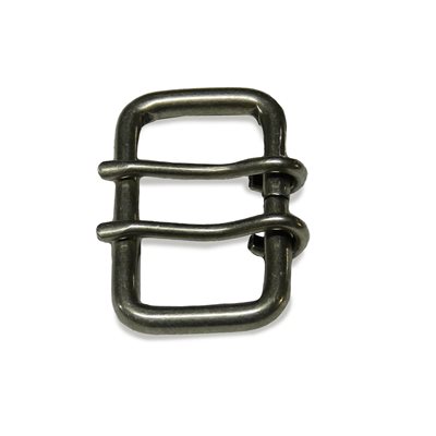 Boucle simple 2", satin nickel.