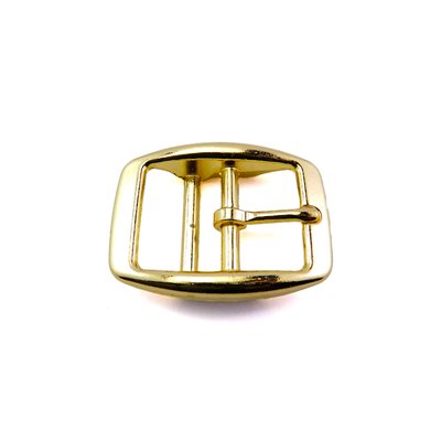 Boucle double barre 1"(25mm), plaquée laiton.