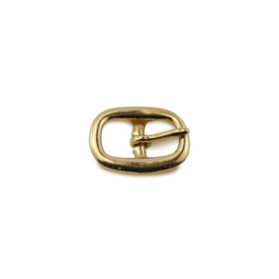 Double harness buckle 5/8" brass/brass