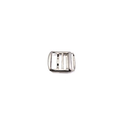 Boucle à glissière  5/8 nickel (min12)