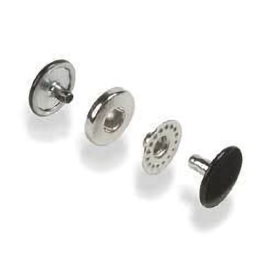 Boutons à gants 10mm noir, Tandy Leather