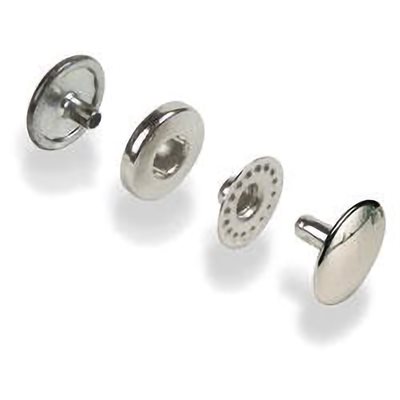 Boutons à gants 10mm plaqué Nickel,Tandy Leather