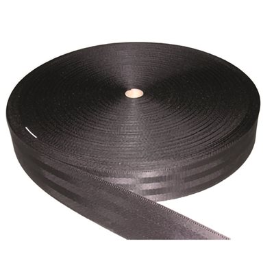 Courroie automobile 2" Noire. 1 mètre.