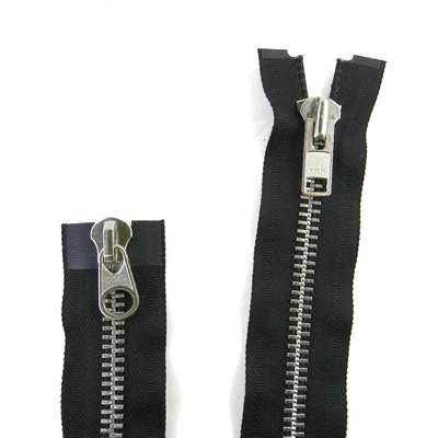 fermeture à Glissière auto YKK #10, 36S, éparable, black, aluminum tooth 2 ways 