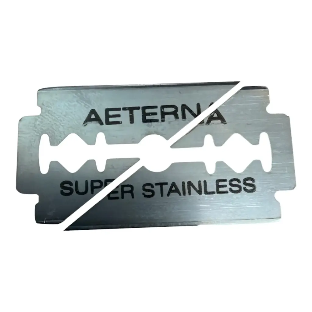 Stainless steel blade furrier knife.