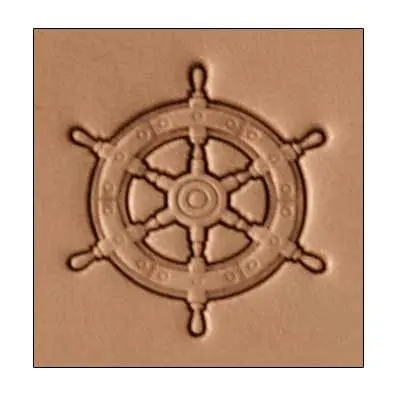 Tampon 3D Craftool® Roue de navire, Tandy Leather.