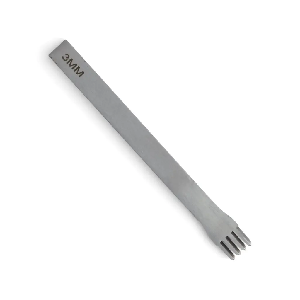 Diamond-tipped Pricking Irons with 4 prongs, 3mm, Tandy Leather.