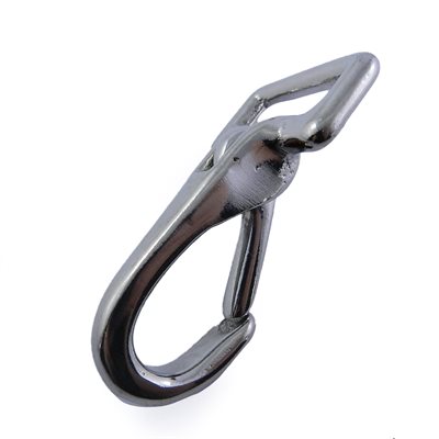 Mousqueton 1" fort à harnais chrome nickel