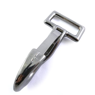 Carabiner 1" Stamped nickel, metal harness