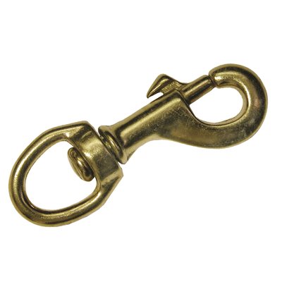 Carabiner 1/2" x 3 Brass, strong rotating round