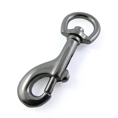 Carabiner 1/2" x 2-1/4" Strong rotating round, stainless steel