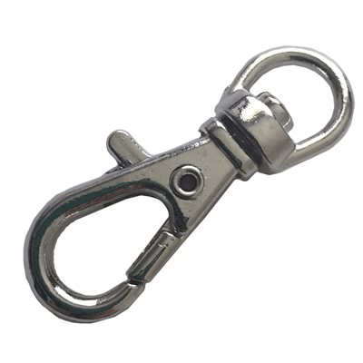 Mousqueton 1/4" x 1-1/4" (32x5mm) rotatif nickel