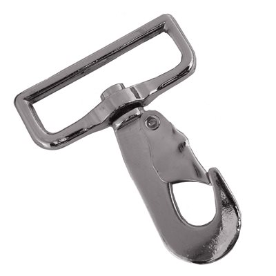 Mousqueton 2" rotatif nickel