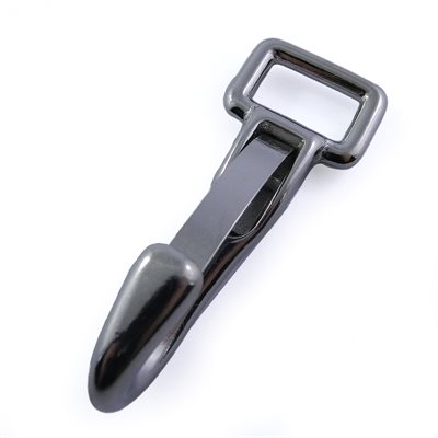 Carabiner 3/4" Stamped nickel, metal harness
