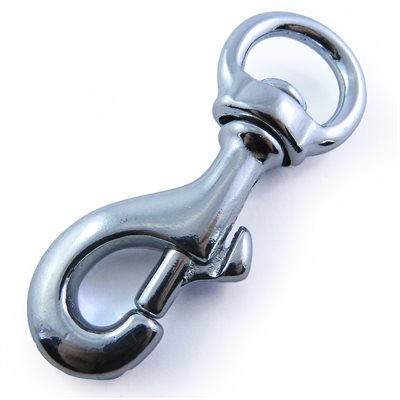 Carabiner 3/4" x 3-1/4" Strong, rotating round chrome