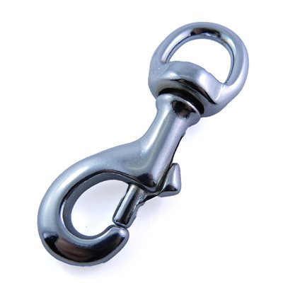 Mousqueton 5/8" x 3-1/4" fort rotatif rond chrome
