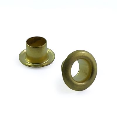 Eyelet #13511/2 (H: 6.25mm) GOLD STEEL