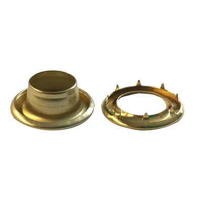 Oeillet Et Rondelle #4 spur griffe 5/8 Laiton Or 
