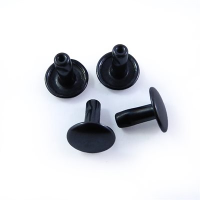 Double Cap Rivet #34/10 GUN METAL STEEL --P3410GM-2T