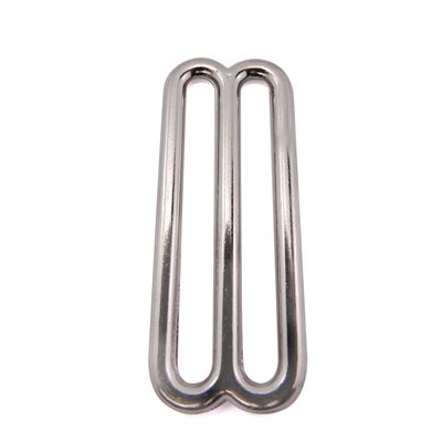 Passant double 1-3/4 arrondi nickel 