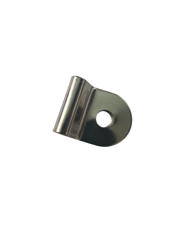 Plaque trouée 3/4" long x  5/8 larg.  (bout rond)