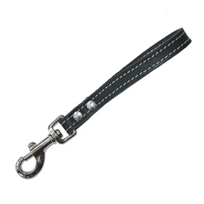 Carabiner 1/2" x 5 to 8 Nickel, with leather handle