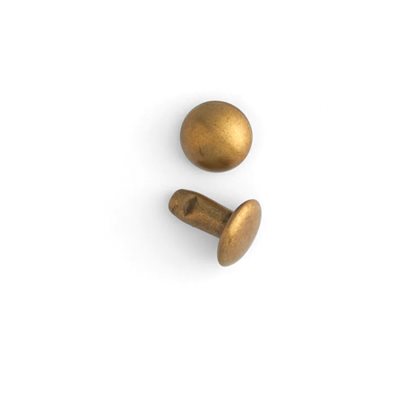 Rivets bombés 7mm -9/32  laiton antique, Tandy Leather