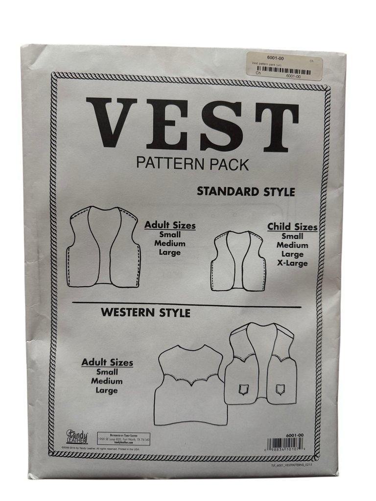 Patron veste, Tandy Leather.