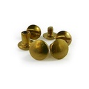 Chicago Screws Plain Brass, 6.35mm.